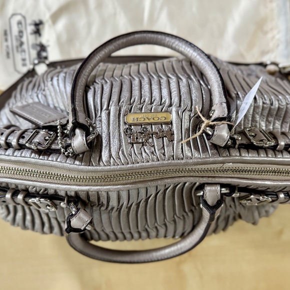 Coach Madison Sophia Gathered Leather Convertible Satchel - Picture 3 of 9